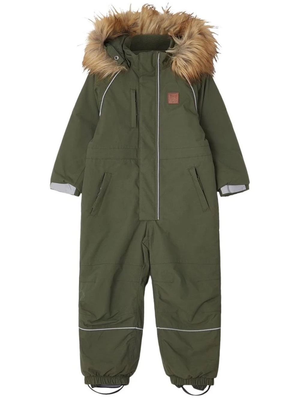 Kuling kids olive green Abisko snowsuit